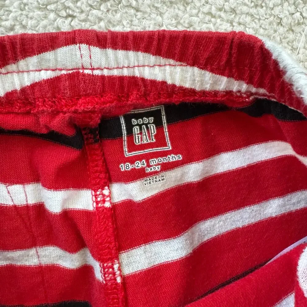 babyGap Joggers/Sweatpants: Stripes, Stars, and Love (XO), Includes 3 Pair